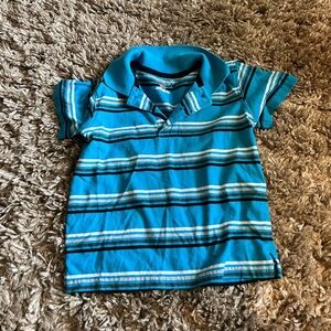 Garanimals like new striped‎ blue polo shirt